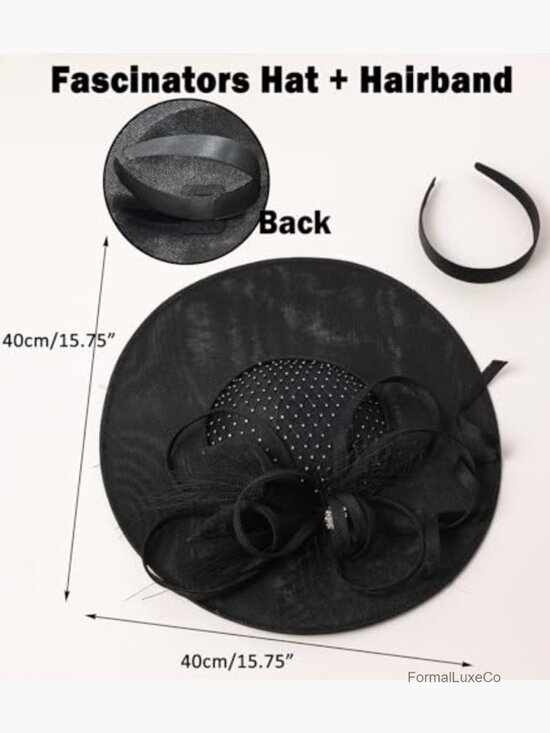 Elegant Flower Mesh Feather Fascinator Hat Headband for Wedding Derby Tea Party main image 5